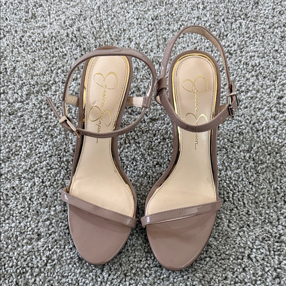 Jessica Simpson Taupe Heels